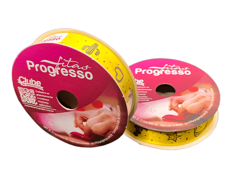 Fita de Cetim Cordel n°3 ECF003D Cor 119 - Progresso