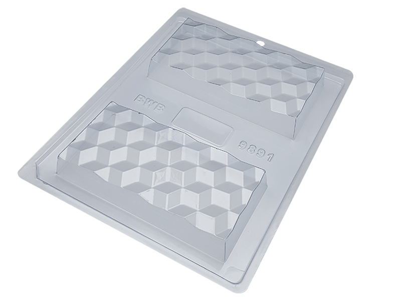 Forma Prática com Silicone Tablete Barra 3D N9891 - Bwb