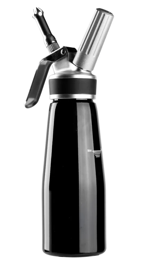 Garrafa Sifão Preta Inox 500ml - Allonsy