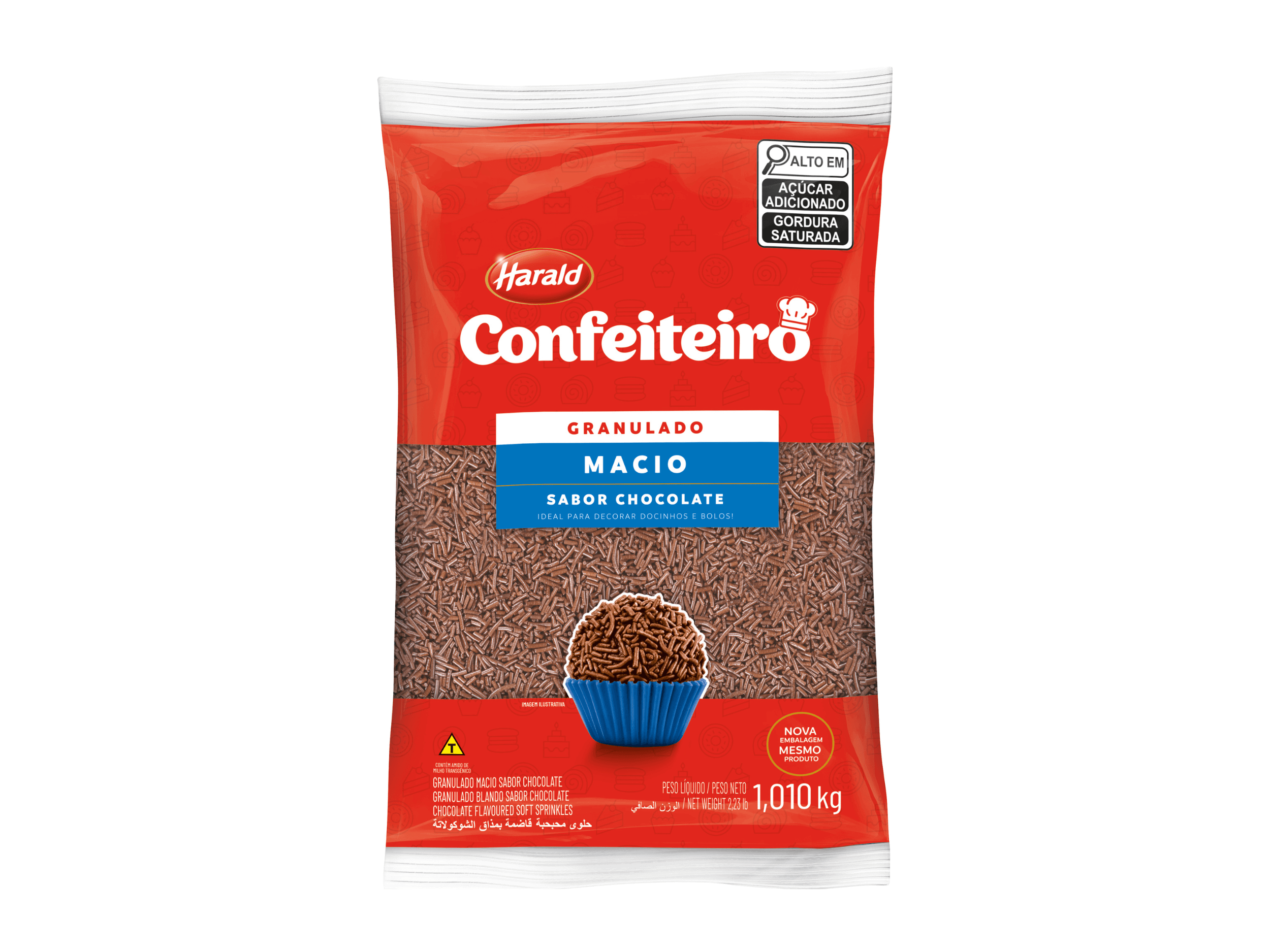 Granulado Harald Confeiteiro Macio Chocolate 1,010kg