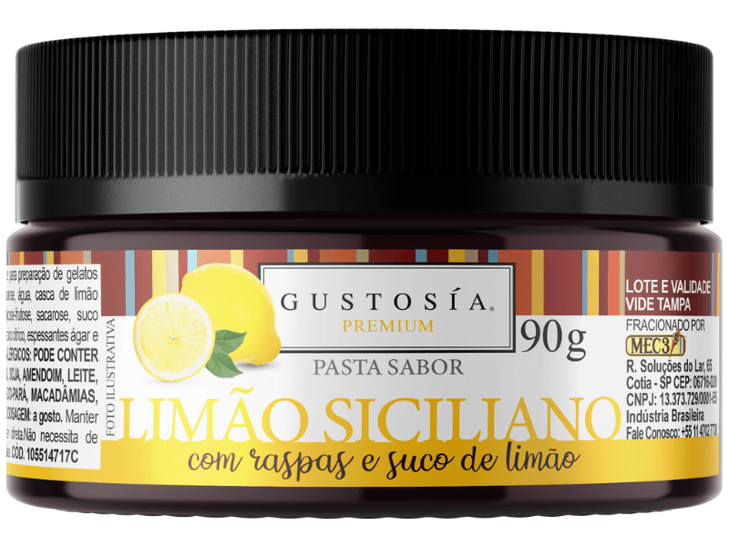 Pasta Saborizante Limão Siciliano 90g - Gustosía Premium