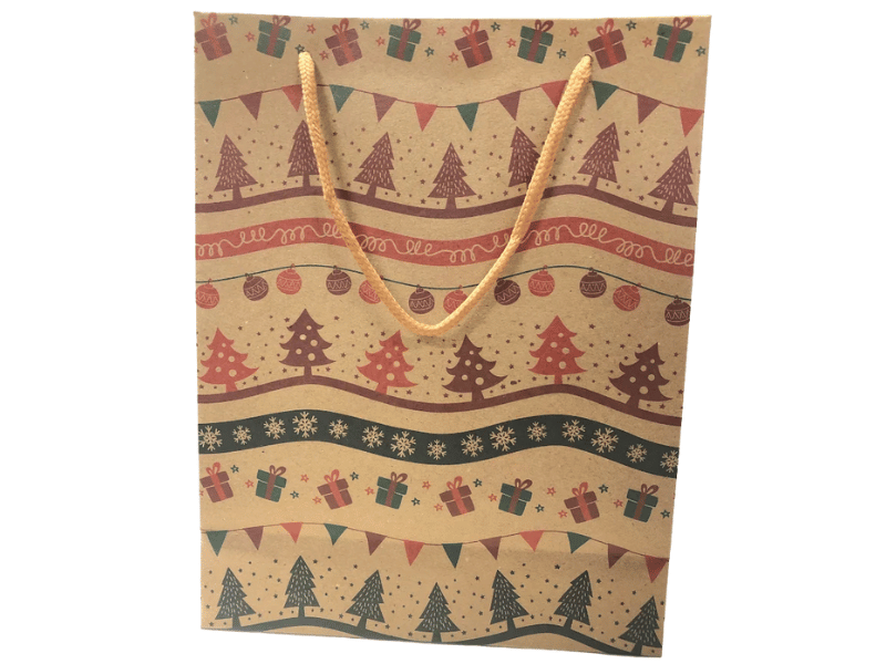 Sacola Kraft Enfeites 24x19x8 cm - Tuut