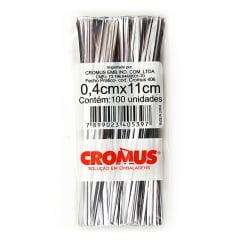 Fecho Prático Prata c/ 100 unidades - Cromus