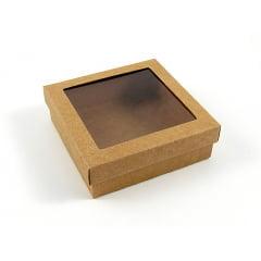 Caixa para Doces Kraft 15x15x4 cm - Agabox