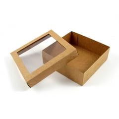 Caixa para Doces Kraft 15x15x4 cm - Agabox