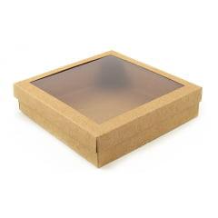 Caixa para Doces Kraft 17x17x4 cm - Agabox