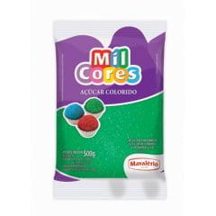 Açúcar Colorido Verde 500g - Mavalério   