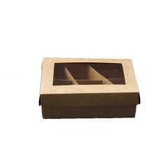 Caixa para Doces Kraft 12x8x4 cm - Agabox