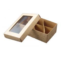 Caixa para Doces Kraft 12x8x4 cm - Agabox