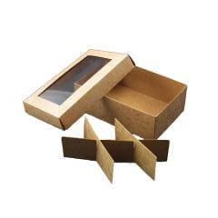 Caixa para Doces Kraft 12x8x4 cm - Agabox