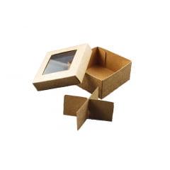 Caixa para Doces Kraft 8x8x4 cm - Agabox