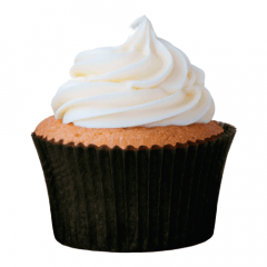 Forminha para Cupcake N0 Impermeável Greasypel Preta c/45 Mago
