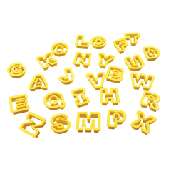 Cortador Alfabeto c/ 26 peças - Mary Tools