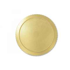 Disco Laminado Cake Board Ouro 24 cm - Ultrafest