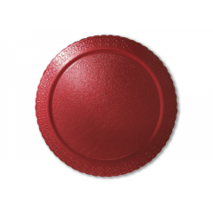 Disco Laminado para Bolos e Tortas Redondo 28cm Vermelho – Ultrafest