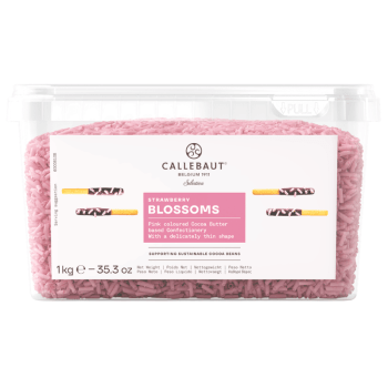 Blossoms Callebaut Selection Raspas de Chocolate Morango 1kg