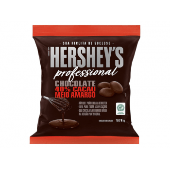 Chocolate Hershey's Gotas Meio Amargo 40% 1,01kg 