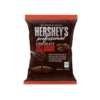 Chocolate Hershey's Gotas Meio Amargo 40% 2,01kg 