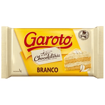 Chocolate Garoto Branco 1kg - Nestlé 