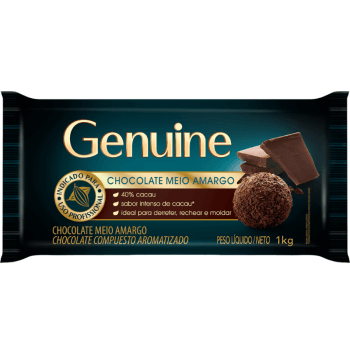 Chocolate Genuine Cargill Meio Amargo 1kg