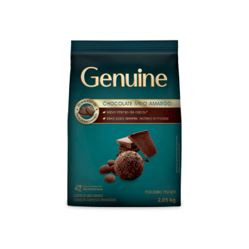 Chocolate Genuine Cargill Moedas Meio Amargo 2,05kg