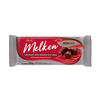 Chocolate Harald Melken Meio Amargo Zero Açúcar 63% 500g