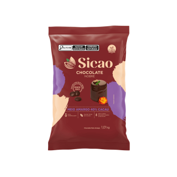 Chocolate Sicao Nobre Gotas Meio Amargo 40% 1,01kg