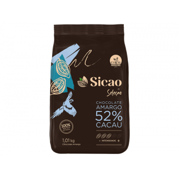 Chocolate Sicao Seleção Gotas Amargo 52% 1,01kg