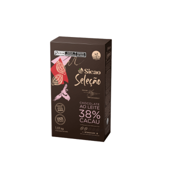 Chocolate Sicao Seleção Gotas ao Leite 38% 1,01kg