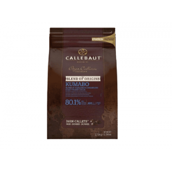  Callets Callebaut Kumabo Chocolate Amargo 80,1% 2,5kg