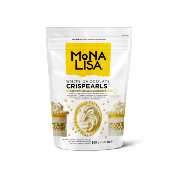 Crispearls Mona Lisa Callebaut Cereais Chocolate Branco 800g