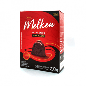 Cacau em Pó Melken 100% Cacau 200g - Harald
