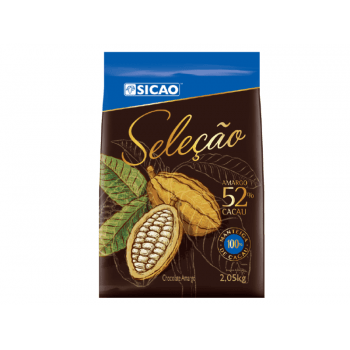 Chocolate Sicao Seleção Gotas Amargo 52% 2,05kg