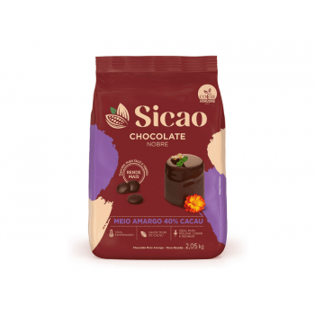 Chocolate Sicao Nobre Gotas Meio Amargo 40% 2,05kg