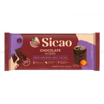 Chocolate Sicao Nobre Meio Amargo 40% 1,01kg 