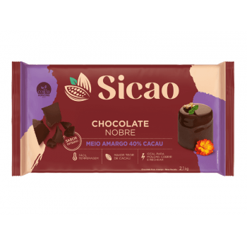 Chocolate Sicao Nobre Meio Amargo 40% 2,1kg