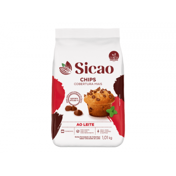 Cobertura Sicao Chips Chocolate ao Leite 1,01kg