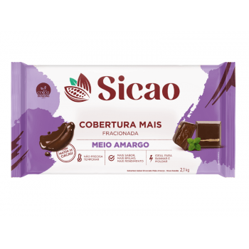 Cobertura Sicao Mais Chocolate Meio Amargo 2,1kg 