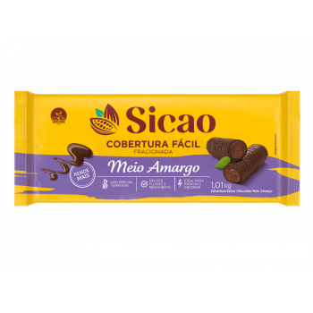 Cobertura Sicao Fácil Chocolate Meio Amargo 1,01kg