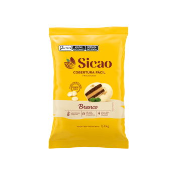 Cobertura Sicao Fácil Gotas Chocolate Branco 1,01kg