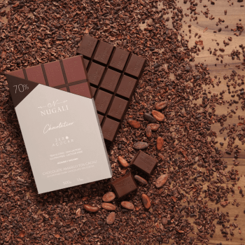 Chocolate Nugali Vegano Amargo Zero Açúcar 70% 500g