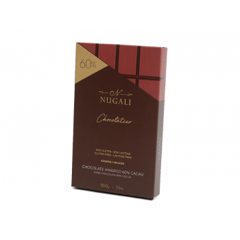 Chocolate Nugali Vegano Amargo 60% 500g 