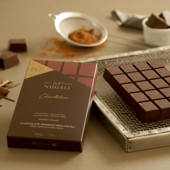 Chocolate Nugali Vegano Amargo 60% 500g 