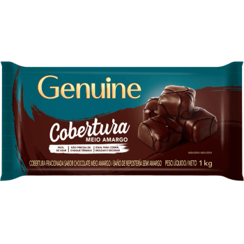 Cobertura Genuine Cargill Chocolate Meio Amargo 1kg