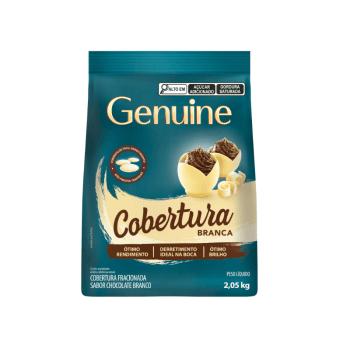 Cobertura Genuine Cargill Moedas Chocolate Branco 2,05kg 