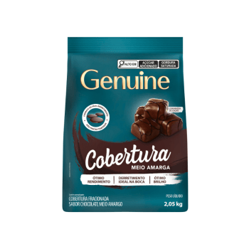 Cobertura Genuine Cargill Moedas Chocolate Meio Amargo 2,05kg