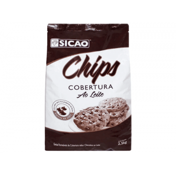Cobertura Sicao Chips Chocolate ao Leite 2,5kg