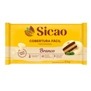 Cobertura Sicao Fácil Chocolate Branco 2,1kg