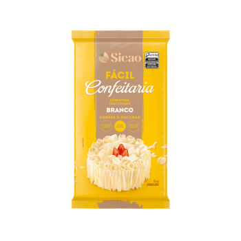 Cobertura Sicao Fácil Barra Chocolate Branco 5kg
