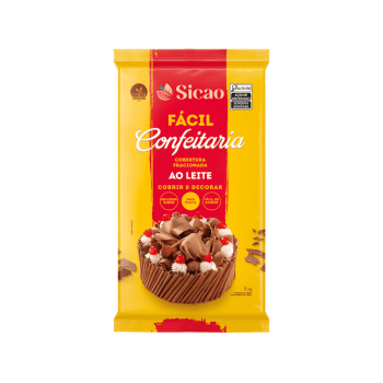 Cobertura Sicao Fácil Barra Chocolate Leite 5kg